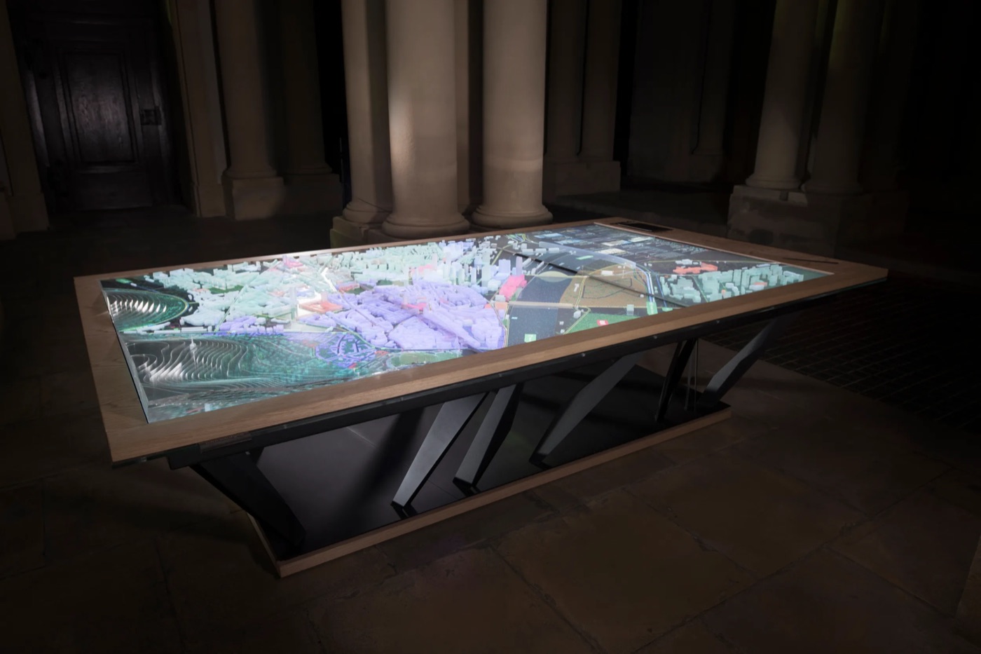 HB Reavis interactive city model installation